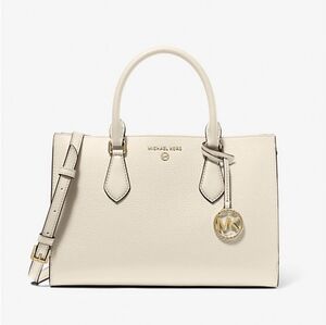 Valerie Medium Pebbled Leather Satchel